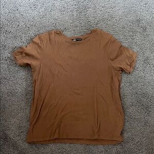 Zara Tan Casual Top